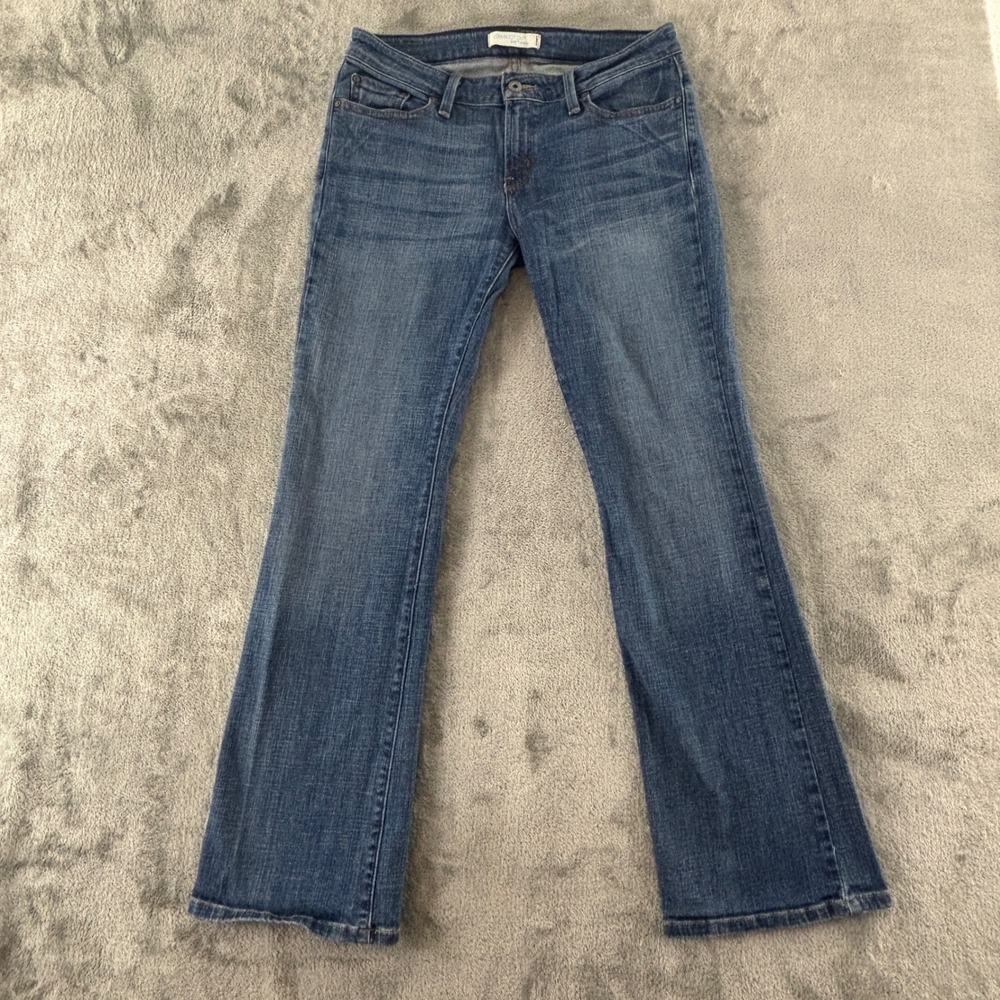 Levis 545 Low Boot Cut Jeans Womens 8 Medium Wash Stretch Denim 31.5" Inseam